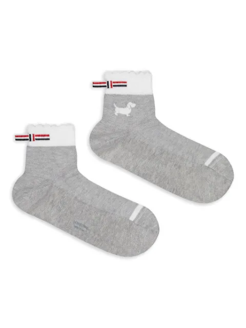 Thom Browne Hector-intarsia socks Grey FAS240AY3011