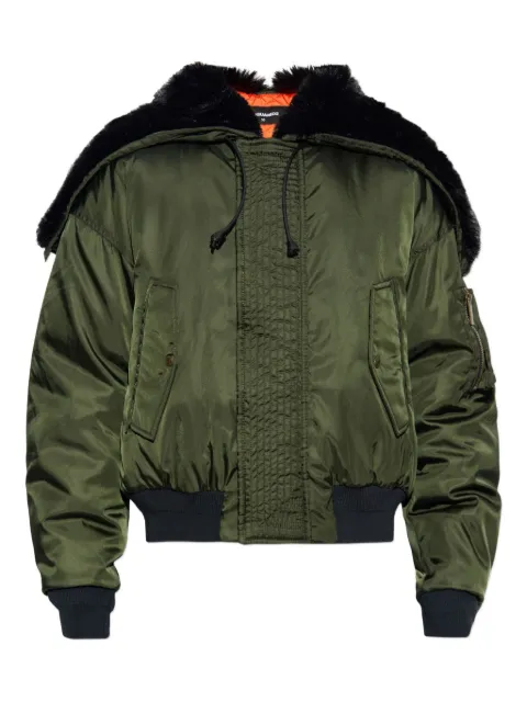 DSQUARED2 ribbed-cuff jacket Green S71AN0622S49576