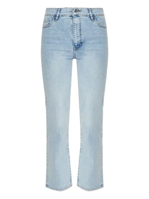 FRAME buttoned straight-leg jeans Blue LSLS814