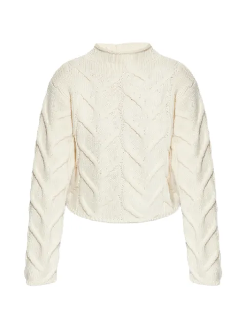 FRAME cable-knit roll-neck sweater Neutrals WP26KSW004