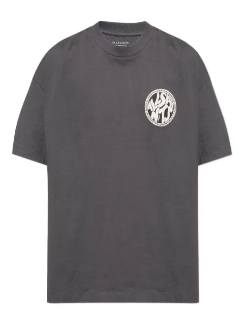 AllSaints logo-print T-Shirt Grey M041PC
