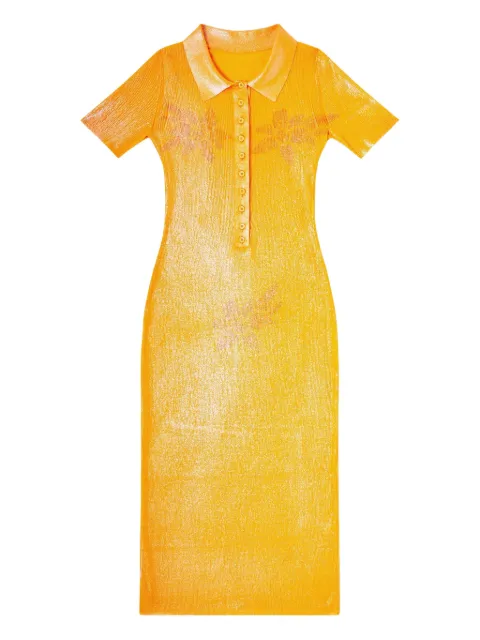 Diesel x Karol G M-Orange ribbed midi dress Orange P016820IHCG