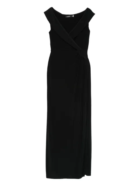 Lauren Ralph Lauren crossover knot dress Black 25863940001