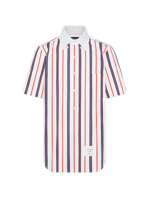 Thom Browne Repp striped poplin shirt White MWS331CF1152