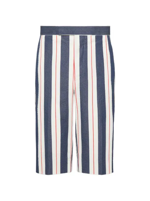 Thom Browne striped seersucker shorts Blue MTC231GF1155
