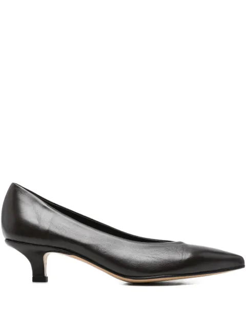 Pomme D´Or pointed-toe leather pumps Brown 4987LISC