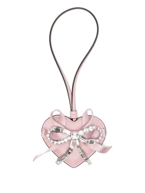 Jimmy Choo heart charmz bow keyring Pink HEARTCHARMZNI