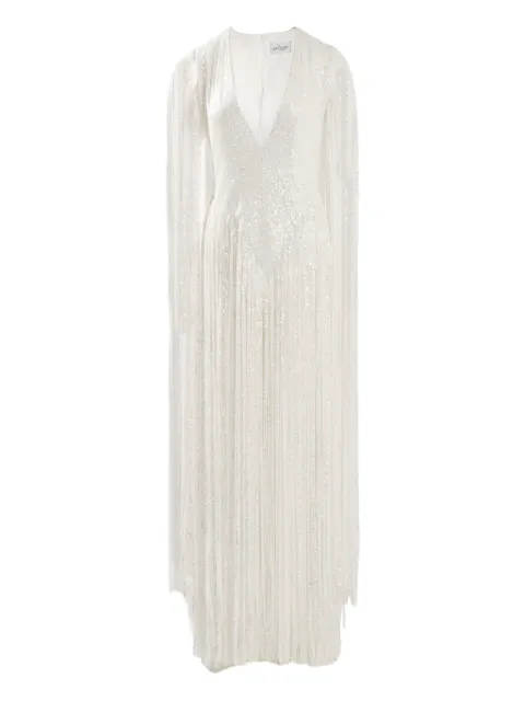 Ana Radu sequin-embellished maxi dress White 47106