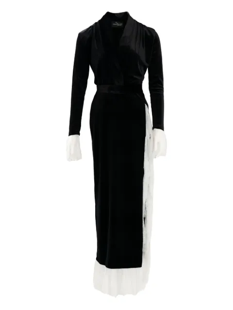 Ana Radu V-neck midi dress Black 47171