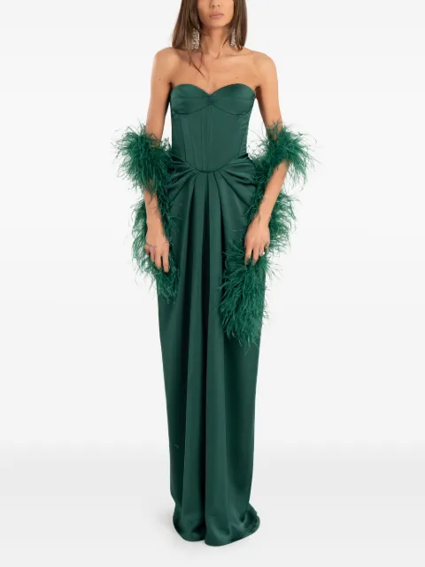Ana Radu strapless maxi dress Green 47212