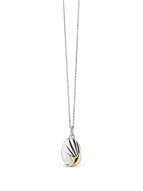 MONICA RICH KOSANN 18K yellow gold shell-pendant necklaces Silver TT4715