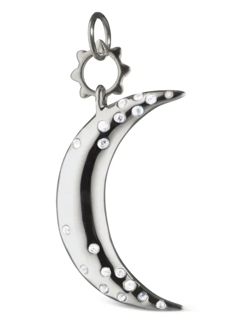 MONICA RICH KOSANN White Sapphire Dream Moon pendant Silver CHMOONSS