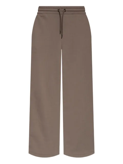 Emporio Armani drawstring embroidered sweatpants Brown EW002127AF12538
