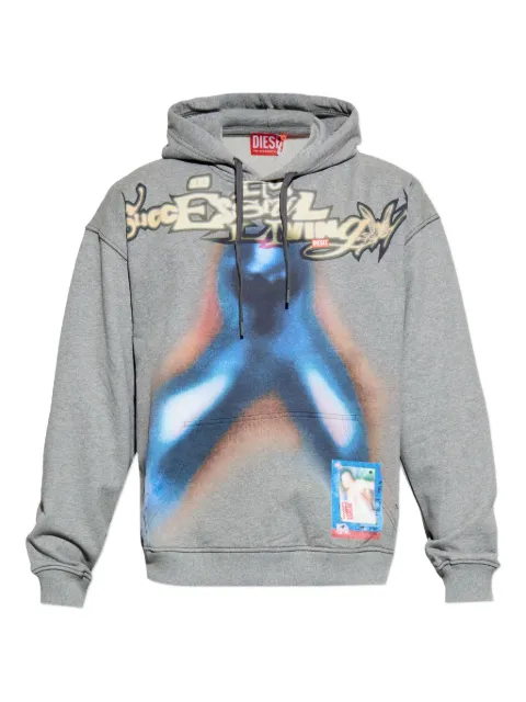 Diesel S-Boxt graphic hoodie Grey A209500BMBJ