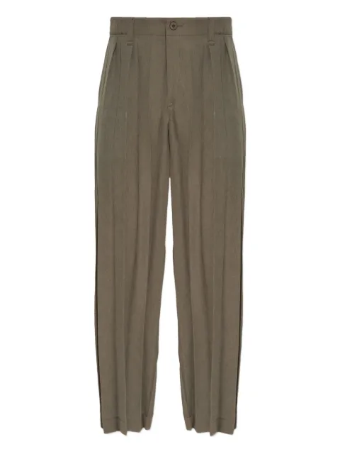 Homme Plissé Issey Miyake pleated pants Green HP58FF162