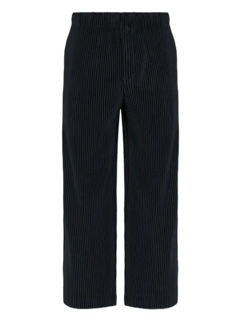 Homme Plissé Issey Miyake ribbed pants Black HP58JF104