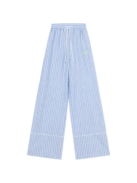Off-White striped long trousers Blue OWCA195T25FAB0014001