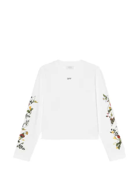 Off-White Arrow flowers T-shirt White OWAB038F25JER0010110