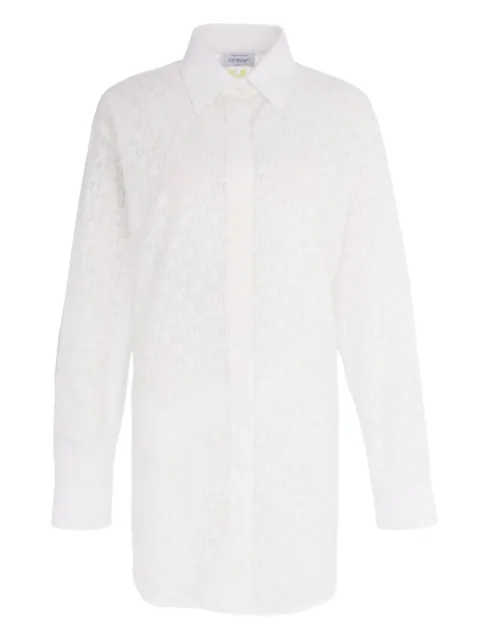 Off-White monogram mini shirt dress White OWDB56DT25FAB002
