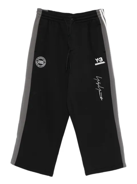 Y-3 logo-detail track trousers Black JW7002
