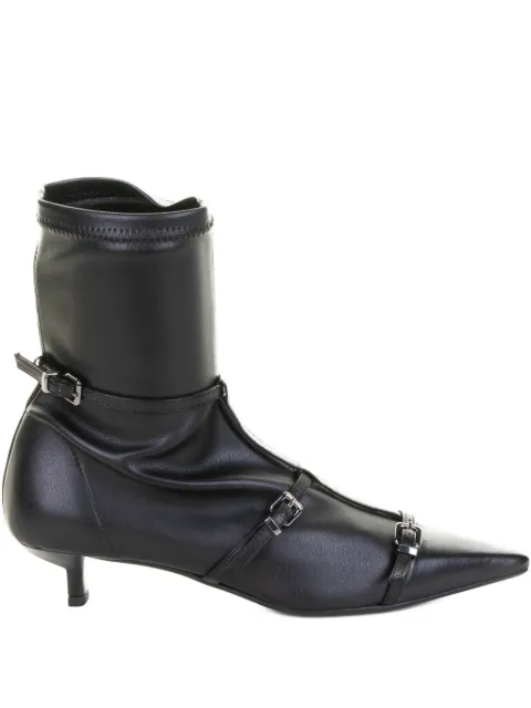 Chantal 30mm buckle-detail ankle boots Black 2762
