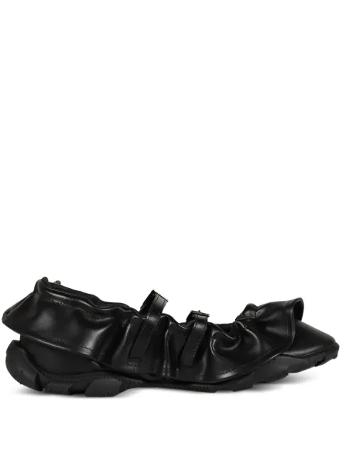 Rombaut ruffled buckle ballet flats Black W25T020
