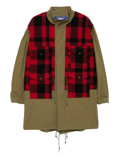 Junya Watanabe MAN checked fishtail parka Red WPC016051