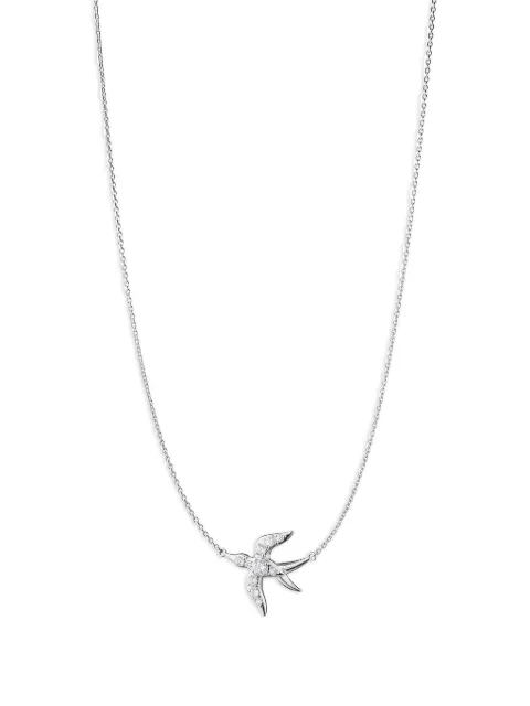 MONICA RICH KOSANN White Sapphire Freedom Swallow embellished necklace Silver CH41779