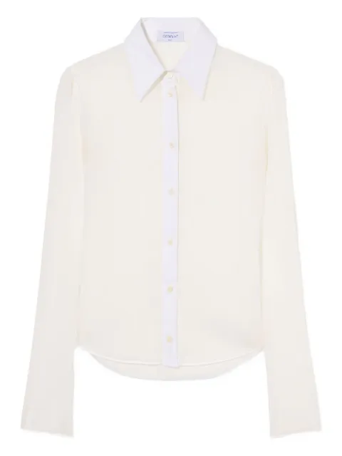 Off-White long-sleeve shirt Neutrals OWGE02LF25FAB0010101