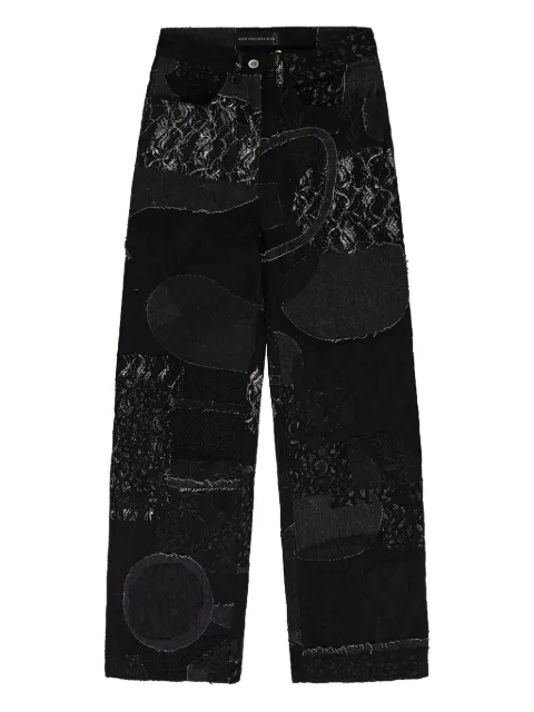 Who Decides War Boro grid jeans Black 3120110002SS24