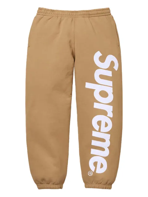Supreme logo appliqué track pants Neutrals SU26132