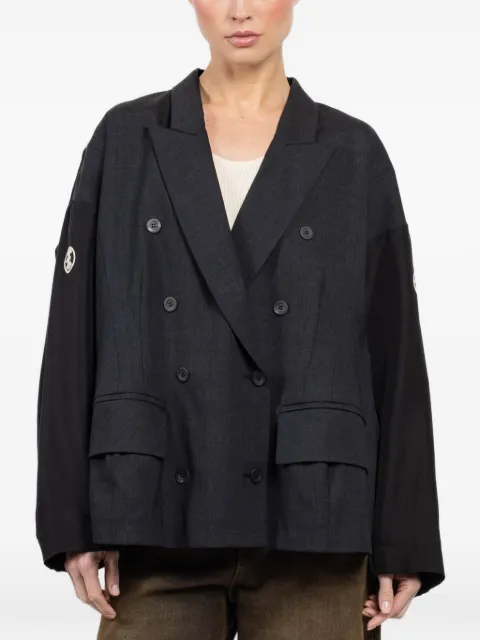IBRIGU jacquard double-breasted jacket Black 14IBOKI608DARKGREY1