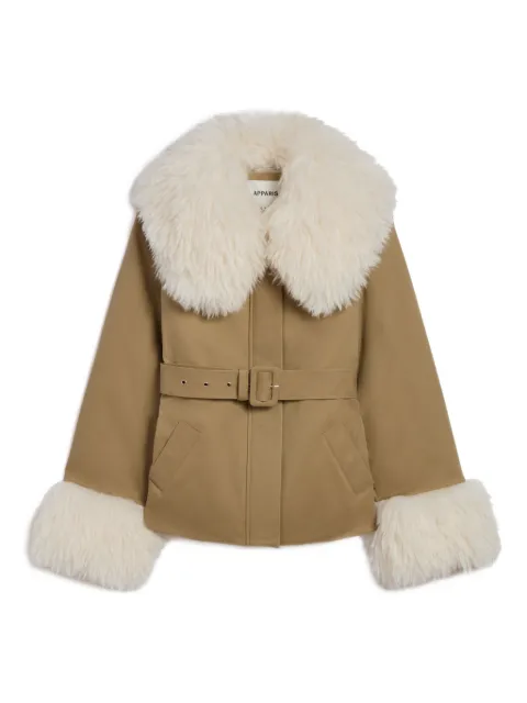 Apparis Parker belted jacket Neutrals PARKERBELTEDJACKET