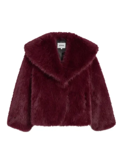 Apparis Yara single-breasted coat Red YARASABLECOAT