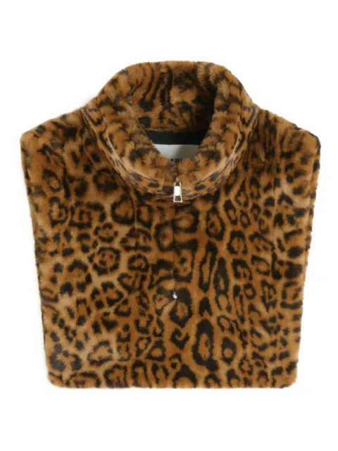 Apparis Jamie Dickey leopard-print shawl Brown JAMIELEOPARDDICKEY