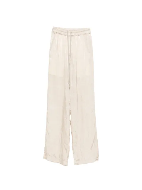 Rick Owens drawstring wide leg trousers Neutrals RP01F6325N