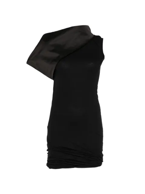 Rick Owens drape-neck mini dress Black RP01F6512UCDBTH