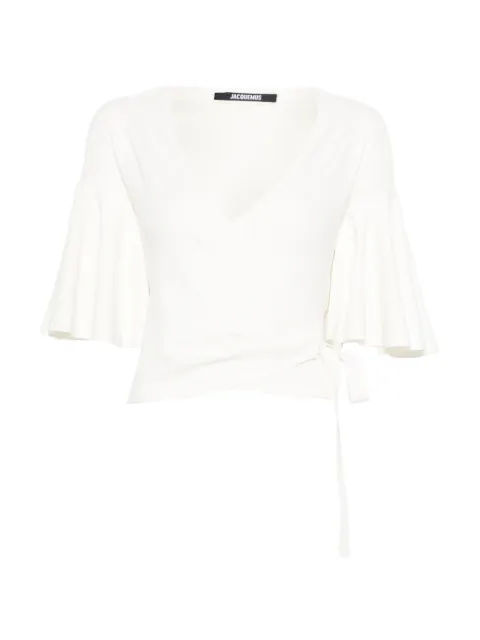 Jacquemus The Paysan ruffled top White CDW00822AK00303