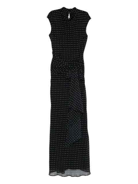 ROTATE BIRGER CHRISTENSEN patterned maxi dress Black 115237000