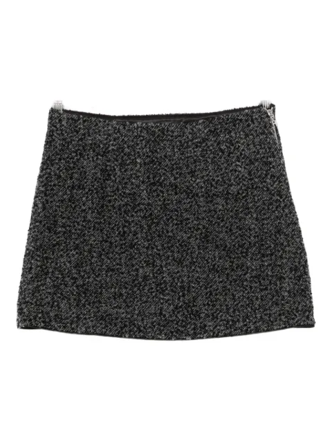 ROTATE BIRGER CHRISTENSEN bouclé mini skirt Grey 1156131205