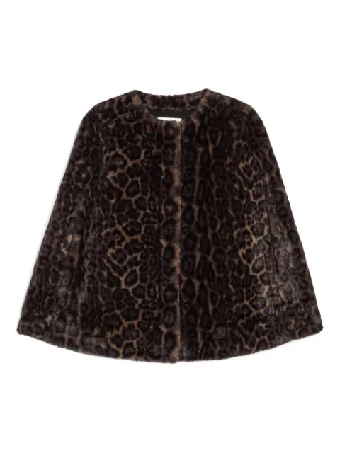 Apparis Sloan leopard-print cape Brown SLOANELEOPARDCAPE