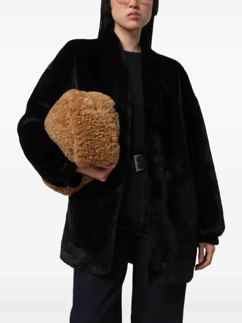 Apparis Jane single-breasted coat Black JANECOATIGAN