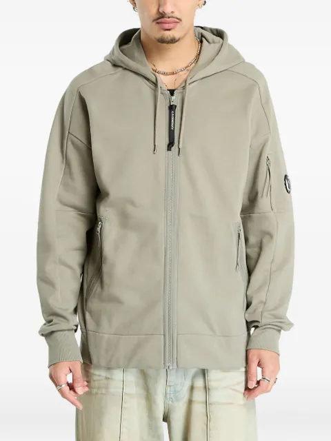C.P. Company full-zip cotton hoodie Grey 19CMSS716A005086W356