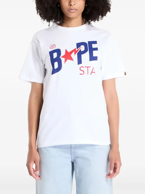 A BATHING APE® bape sta T-shirt White 001TEL301022M