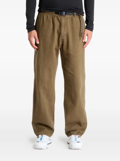 Gramicci logo trousers Brown G5FMP140SEAFOAM