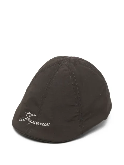 Jacquemus Le Beret Baluchon logo-embroidered cap Brown ACM00732AW00645