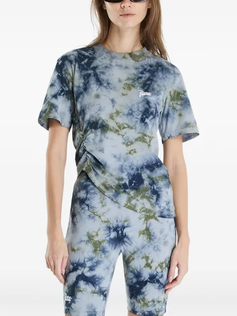 PATTA tie-dye ruched T-shirt Blue POCBF2410002900003135