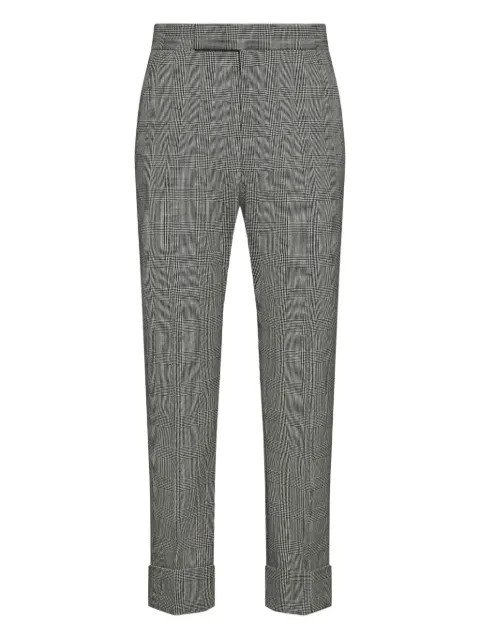 Thom Browne Prince of Wales-patterned trousers Grey MTC001AF1084