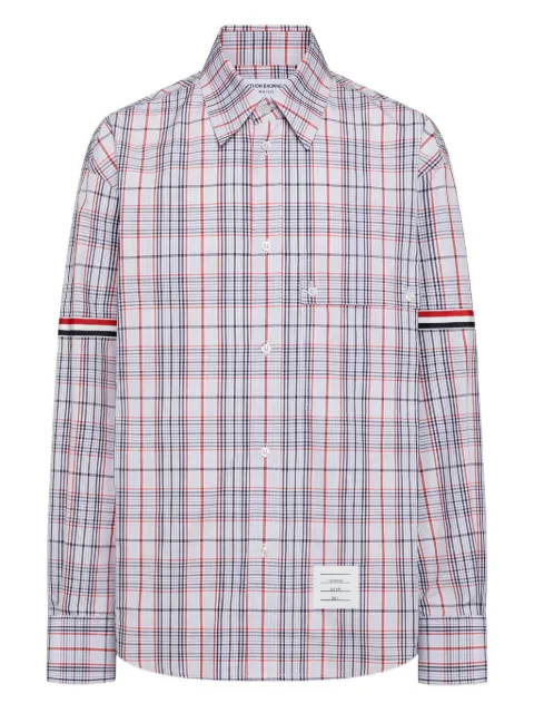 Thom Browne plaid-patterned shirt White MWL430OF1098