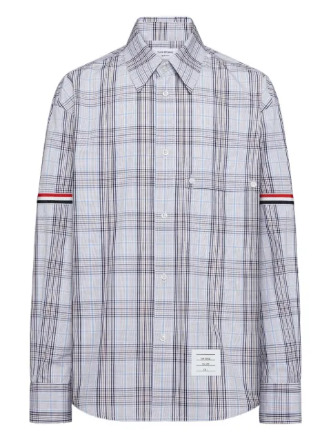 Thom Browne plaid-patterned shirt Blue MWL430OF1098
